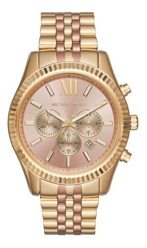 Relógio Feminino  Michael Kors Mk64735xn Dourado Rosê