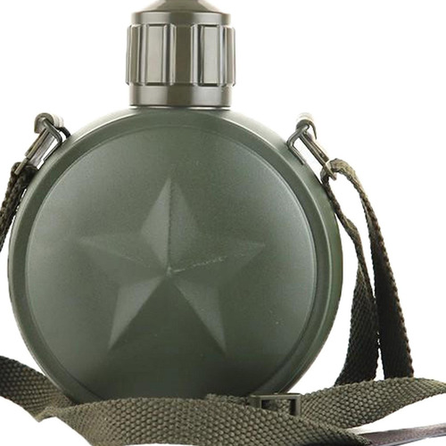 800ml Estilo Militar Botella De Agua Taza De Beber Con