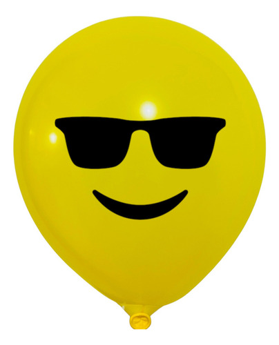 50 Globos De Latex Caritas Emoticon Tamaño 9 Amarillos Amarillo Caritas