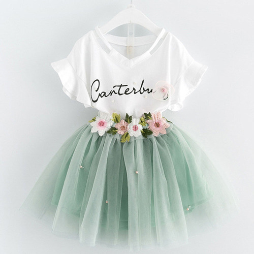 Conjunto De Camisetas Con Estampado De Ropa Para Niñas Y Fal