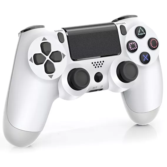 Control Play 4 Joystick Ps4 Mando Inalambrico Blanco Double Compatible Con Ps4 Controller Wireless Qatar Shop Control Ps4 Alternativo Dualshock Motor Vibration