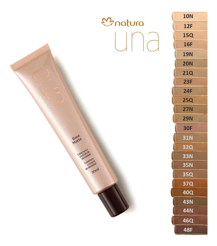 Base De Maquillaje Matte Una Natura 30 Ml Tono A Elegir
