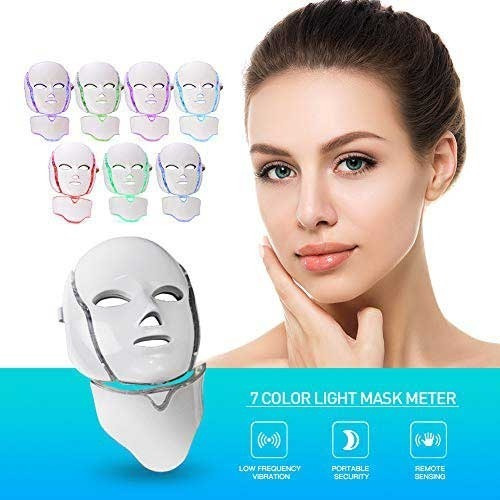 Mascara Led Fototerapia Elimina Arrugas Manchas Acné Cuello