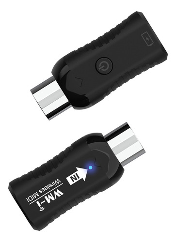 W Adaptador Midi Receptor Midi Sem Fio De Áudio Recarregável