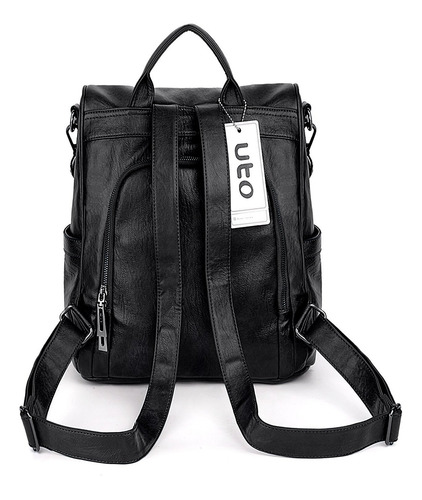 Mochila Antirrobo Para Mujer Monedero Pu Cuero Bordado ...