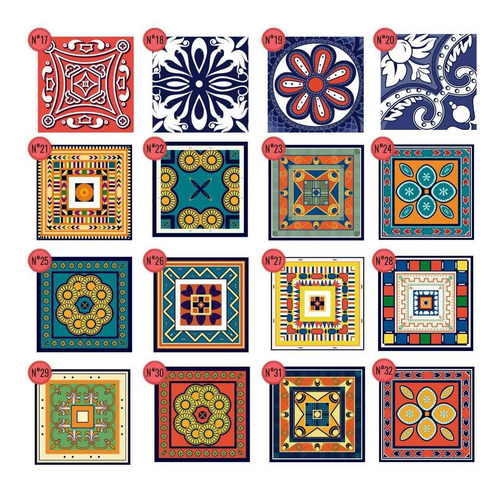 Vinilo Azulejo Mosaico Adhesivo 20x20 Cocina X 40u Laminado