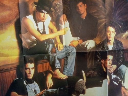 New Kids On The Block Poster Gigante - ' 91 (Usado)