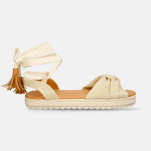 Sandalias Beige Bata Joqueta Mujer