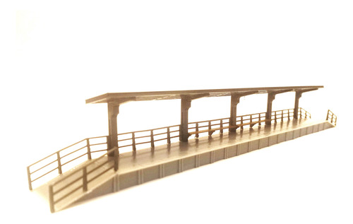 Anden C/techo Ho 1/87 Ferromodelismo Maquetas Imp 3d