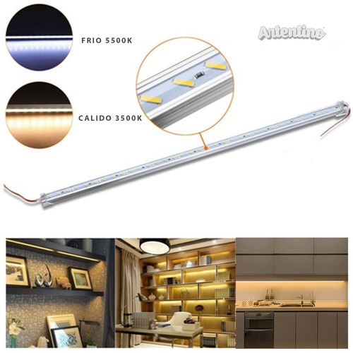 Imagen 5 de 10 de Luz Led 100cm Aluminio Alacena Cocina Dimmer Touch Listo Uso