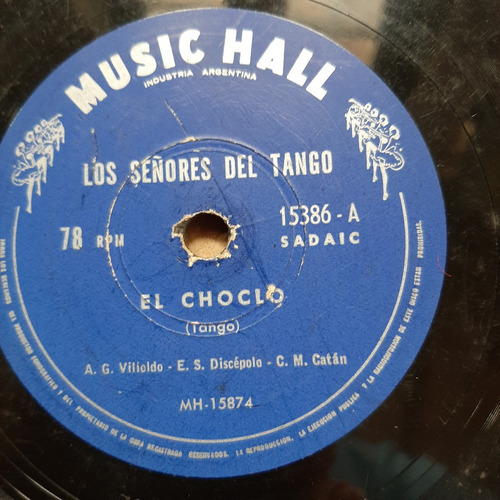 Pasta Los Señores Del Tango Oscar Serra Music Hall C84