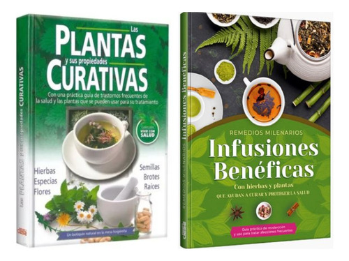 Oferta: 2 Libros Plantas Curativas + Infusiones Benéficas