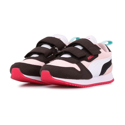 Imagen 4 de 7 de Zapatillas Puma R78 V Inf Niña Casual Urbano Velcro