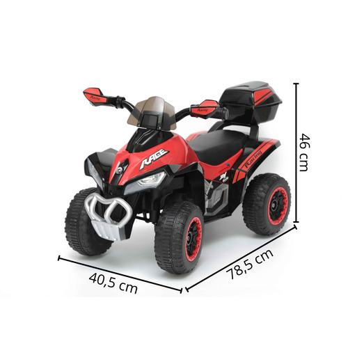Mini Quadriciclo Elétrico Infantil 6v Vermelho Bw129vm Importway