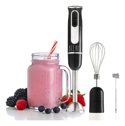 Batidora De Mano Rae Dunn Immersion 500 W 2 Velocidades Con