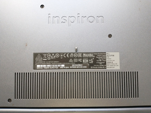 Laptop Dell Inspiron 5570 Gris 15.6 , Intel Core I5 (Usado)
