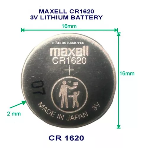 Pila Cr1620 Cr 1620 Maxell 3v Lithium Blister X5unidades