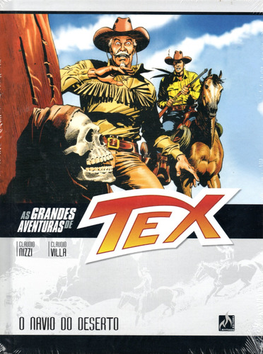 As Grandes Aventuras De Tex N° 03 - O Navio Do Deserto - 268 Páginas Em Português - Editora Mythos - Formato 16 X 21 - Capa Dura - Bonellihq Dez23