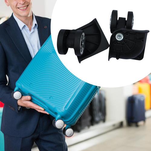 2 Ruedas Para Maleta Con Ruedas Giratorias De 360