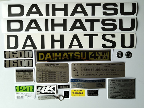 Set De Calcomanias Daihatsu F20 