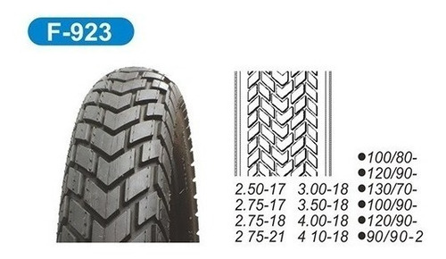 Cubierta 300x18 F923 Cg 150 Ybr 125 Rx 150 Horng Fortune