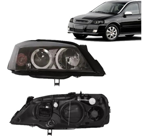 Par Farol Astra 2003  2012 Mascara Negra Duplo 