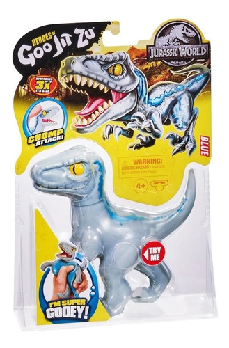 Goo Jit Zu Jurassic World Dinosaurio Estirable Blue Stretch