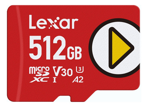 Tarjeta Micro Sdxc Lexar Play De 512 Gb Con Velocidad De Has