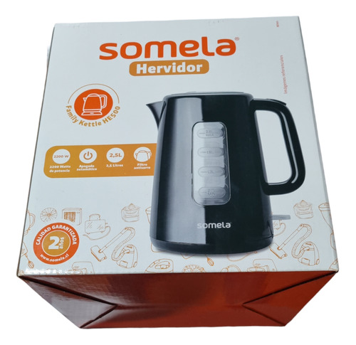 Hervidor De Agua 2.5 Litros 2200w Somela Family Kettle He500