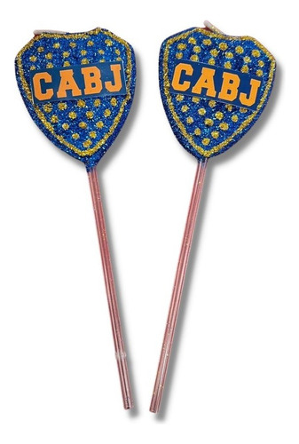 Vela Para Torta Con Escudo Boca X 2 Un