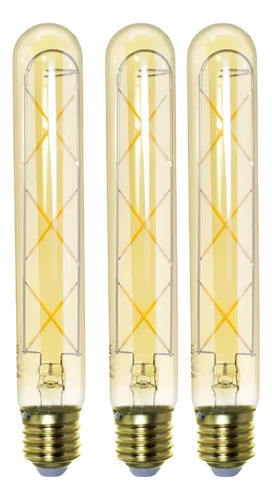 Kit 3 Lâmpada T30 Thomas Edison Led Vintage Retrô - E27 6w