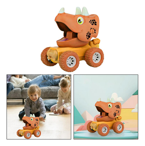 Lindo Coche De Dinosaurios Modelo De Aprendizaje Tire Hacia