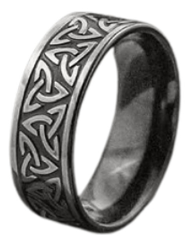 Anillo Nudo Irlandes. Vikingo Celta Acero Inoxidable