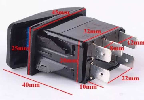 Imagen 2 de 3 de Switch Boton Rocker 5 Pibes Arb Toyota Autana Machito Meru