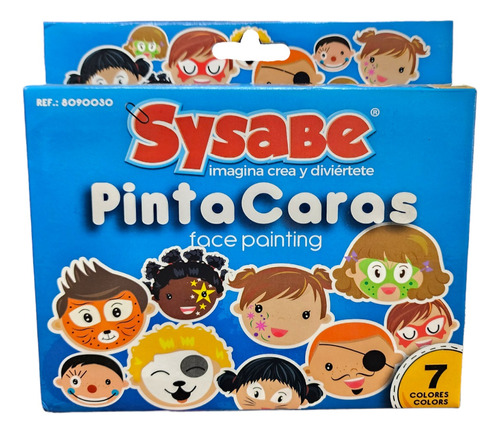 Set Pintacaras Sysabe - 7 Colores 
