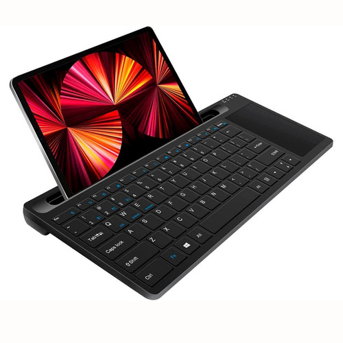 Teclado Bluetooth Touchpad Movil Tab Tv Pc Multidispositivo