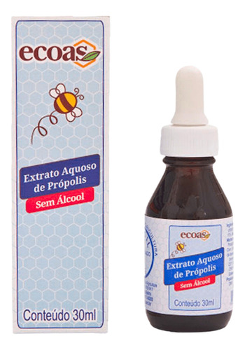 Extrato Própolis Aquoso Ecoas 30ml Sem Álcool