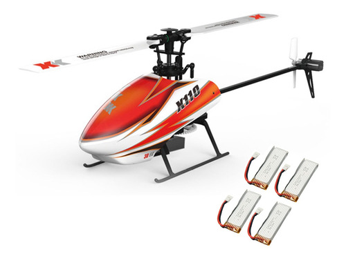 Xk K110 6ch Sin Escobillas 3d6g Sistema Rc Helicóptero Bnf C