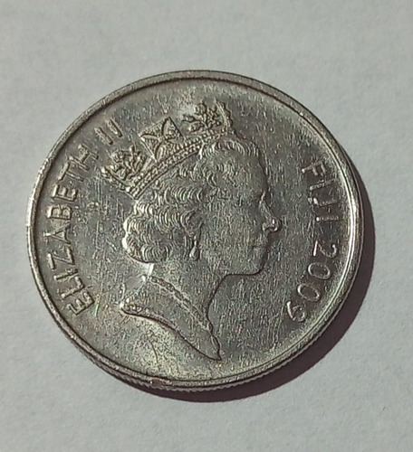 Moneda De Fiji 10 Cent. 2009 Reina Isabel 2*  X.f.