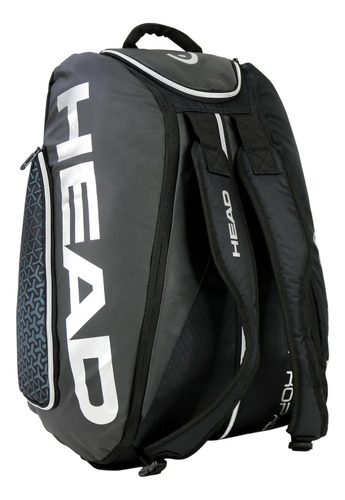 Bolso Paletero Pro Padel 50 Negro Plata Head