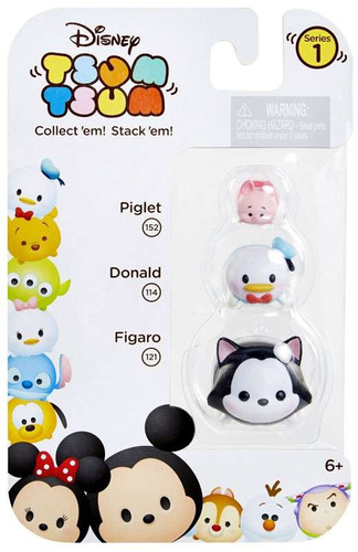 3-pack Disney Tsum Tsum Serie 1 Cochinillo Donald Y Figaro