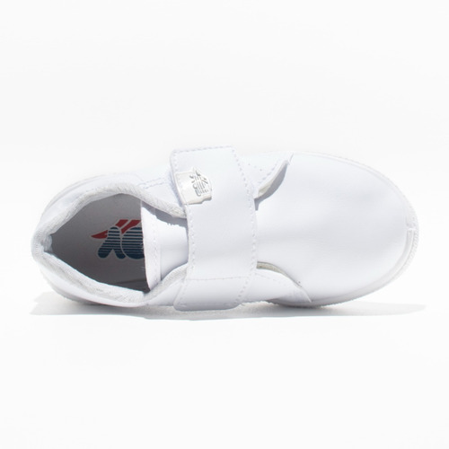 Zapatilla Escolar Blanca Abrojo Toy (21 Al 27) Art 1145b