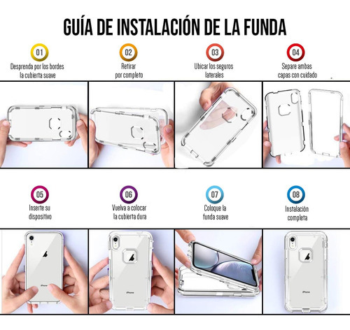 Funda Para iPhone Esquinas Reforzadas Alto Impacto Antishock Color Transparente iPhone 14 Pro