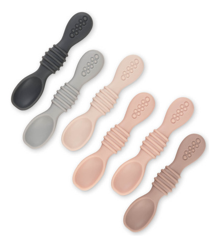 Simka Rose Cucharas De Silicona Para Bebs, Autoalimentadas,