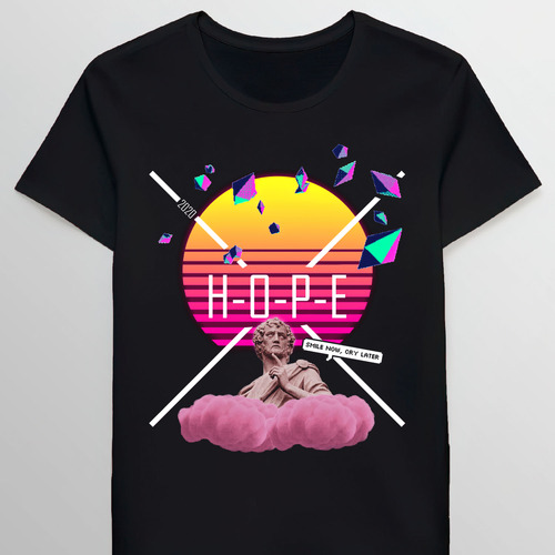 Remera Hope Vaporwave Aesthetic Sticker 48384814