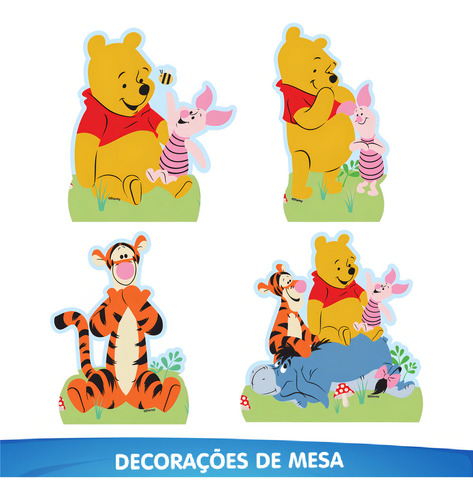 Kit Festa Fácil Ursinho Pooh Decoração De Aniversário