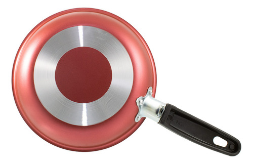 Frigideira Revestimento Antiaderente Vermelha N 18 Francesa Cor Vermelho