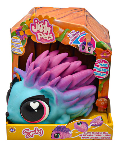 Jiggly Pets Erizo Spiky Con Sonidos Azul Famosa