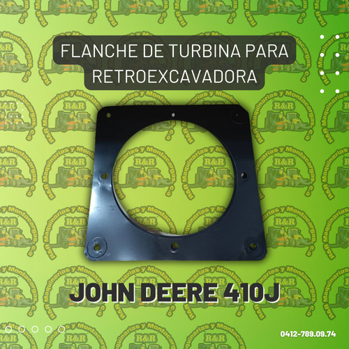 Flanche De Turbina Para Retroexcavadora John Deere 410j