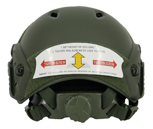 Imagen 6 de 8 de Casco Tactico Rbn Tactical Picatinny Airsoft Verde